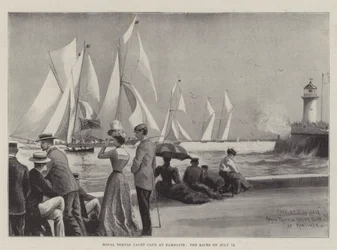 Royal Temple Yacht Club in Ramsgate, die Rennen am 14. Juli